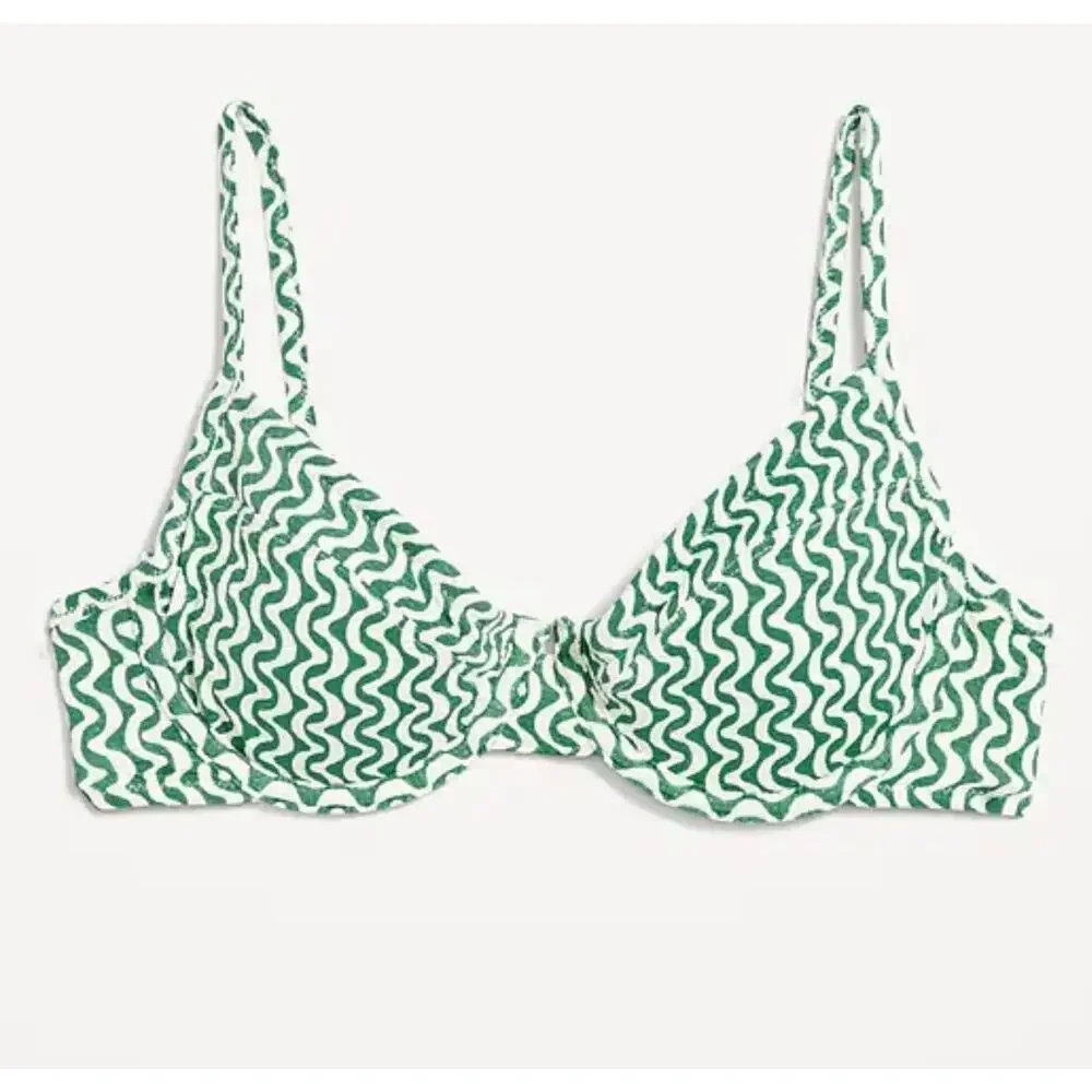 Old Navy‎ Textured Underwire Balconette Swim Top size XL NWT